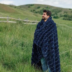 Ultra Sorbet Navy Blanket
