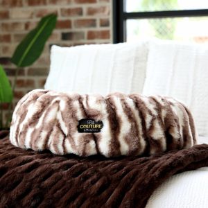 Cloudy Day Brown Pet Bed COVER ONLY