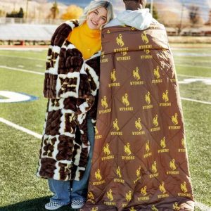 Wyoming Cowboys Hooded Stadium Everywhere Blanket