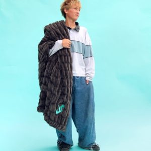 Dude Perfect Hugs Charcoal Blanket