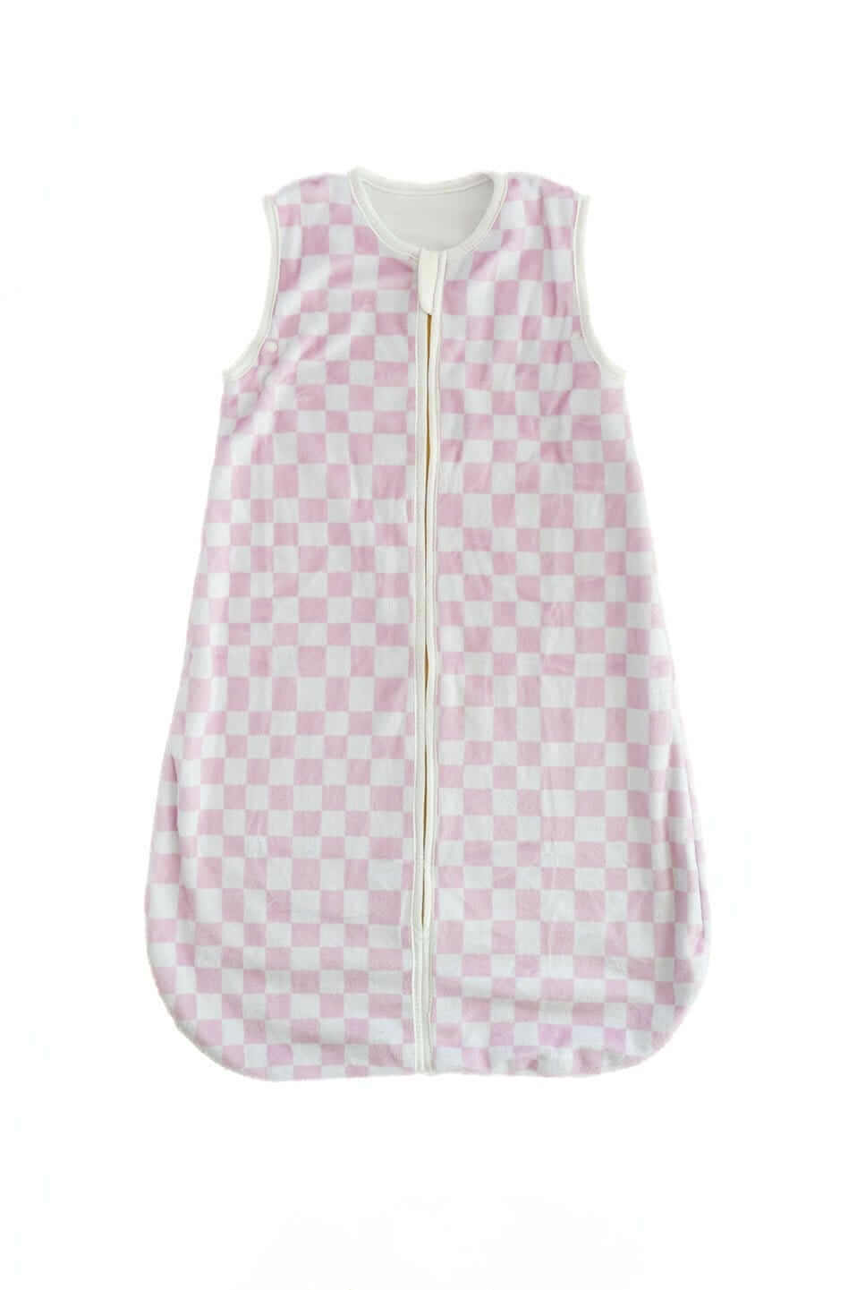 Pink Check Wearable Minky Blanket