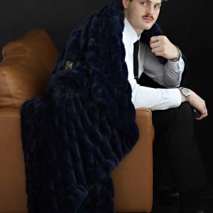 Biggest Hugs Navy Blanket