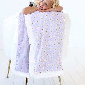 Lavender Daisy Blanket