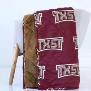 Texas State Bobcats Hooded Stadium Everywhere Blanket