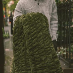 Hugs Camp Green Blanket