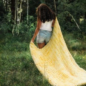 Hugs Cotton Candy Lemon Blanket