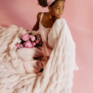 Hugs Light Carnation Blanket