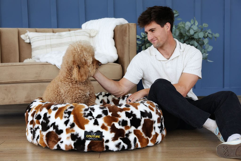 Brown Cow Pet Bed - Image 5