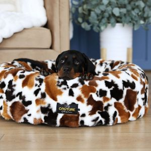 Brown Cow Pet Bed