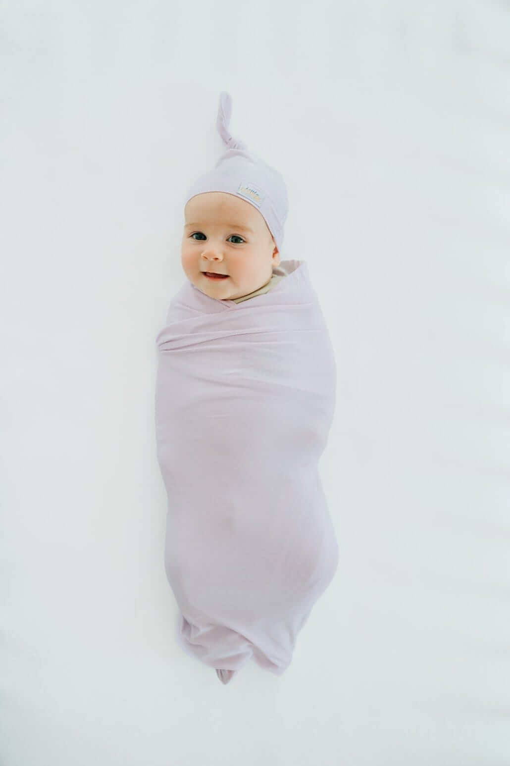 Swaddle and Hat - Lavender - Image 4