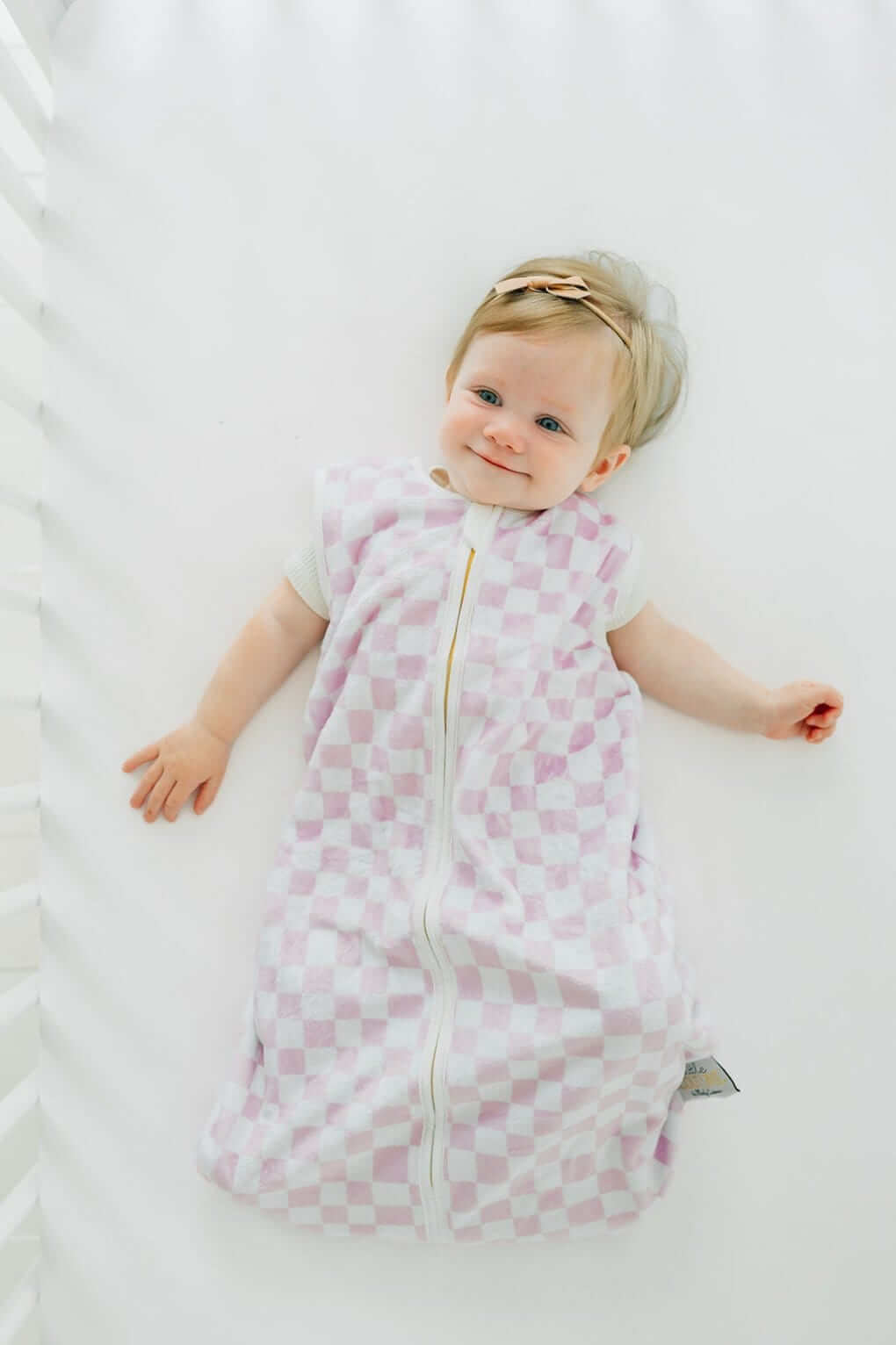 Pink Check Wearable Minky Blanket - Image 2