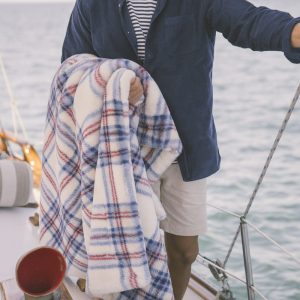 Lush Patriotic Plaid Blanket