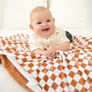 Checkered Copper Blanket