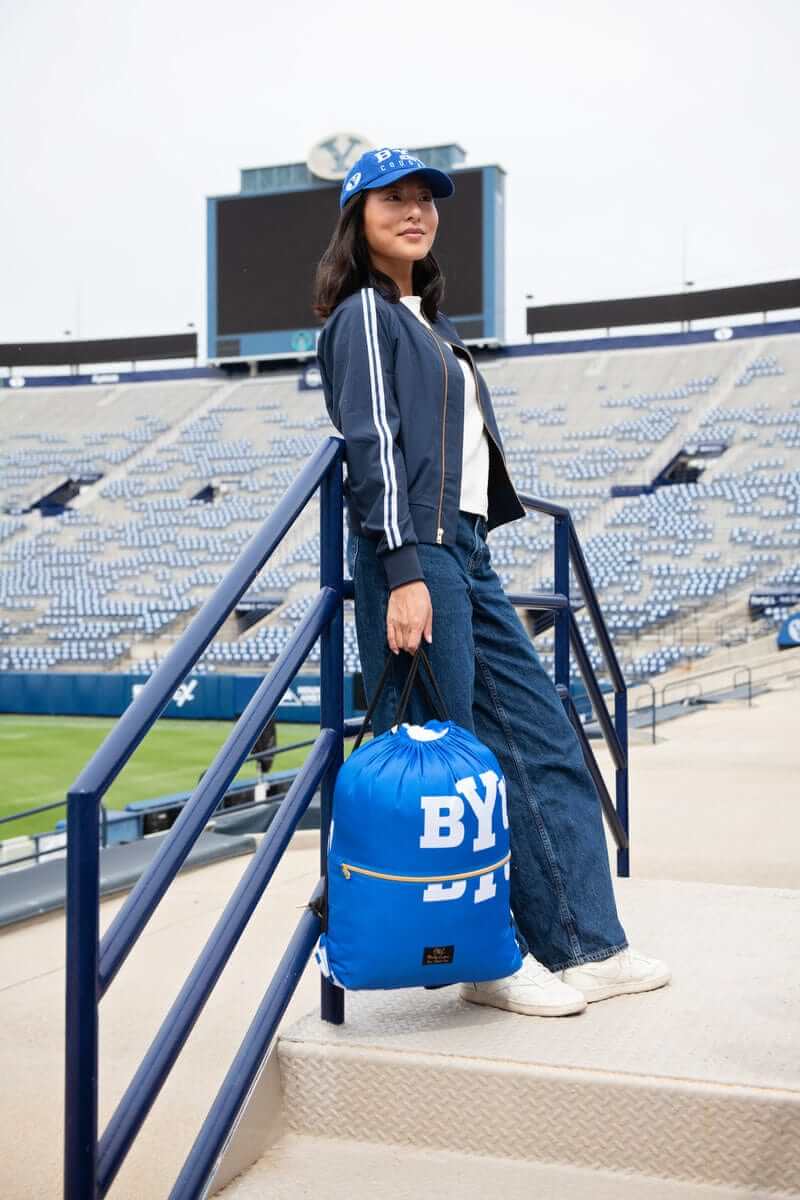 BYU Cougars Hooded Stadium Everywhere Blanket - Image 2