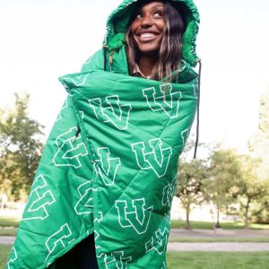 Utah Valley Wolverines Hooded Stadium Everywhere Blanket