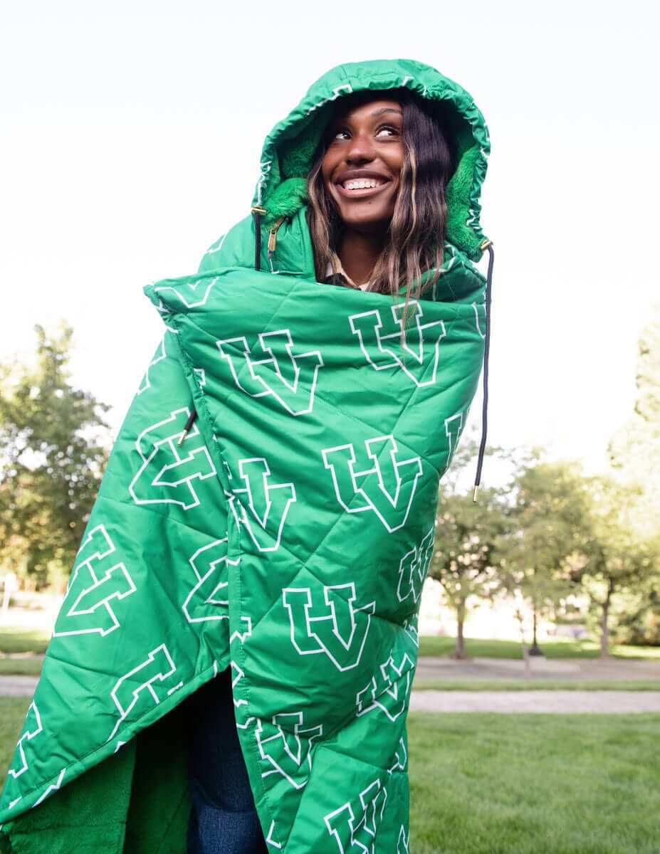 Utah Valley Wolverines Hooded Stadium Everywhere Blanket