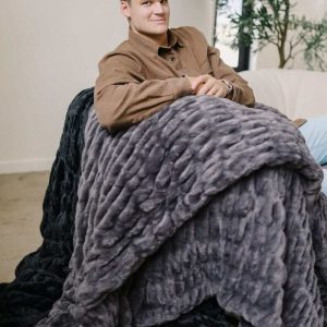 Walker Kessler Biggest Hugs Charcoal Blanket