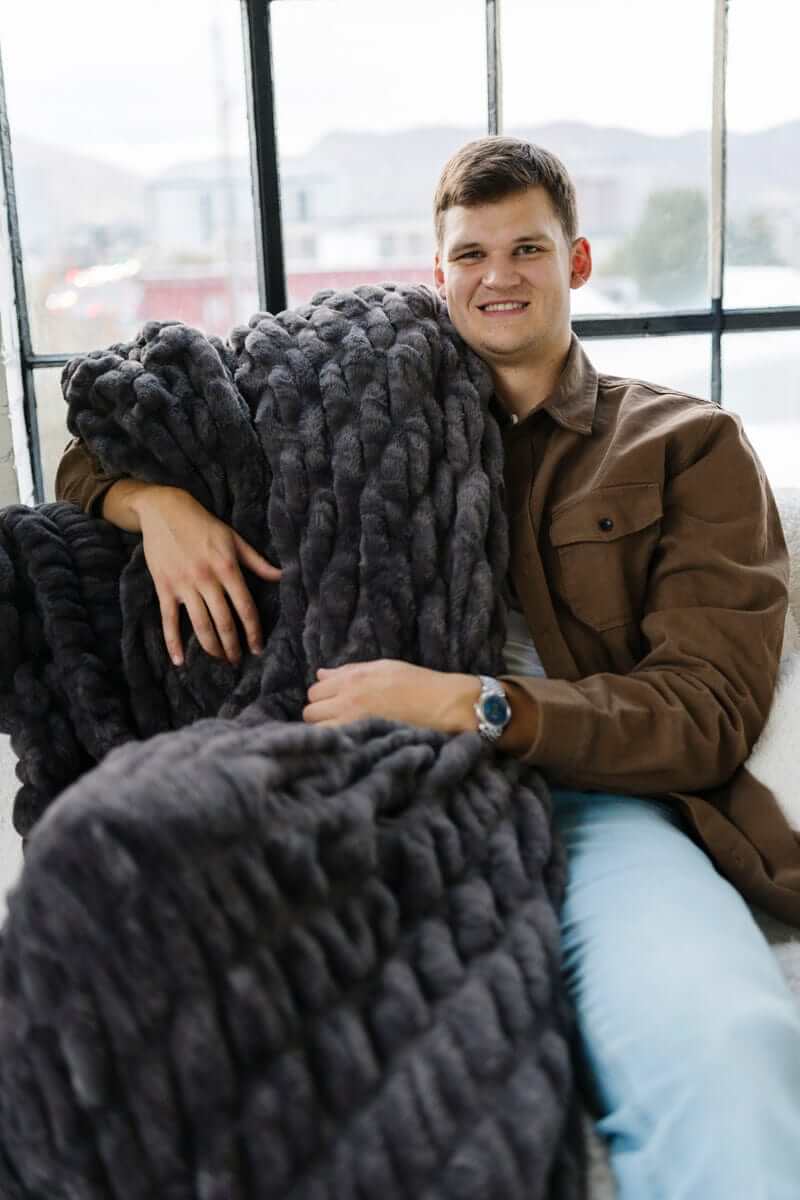 Walker Kessler Biggest Hugs Charcoal Blanket - Image 2