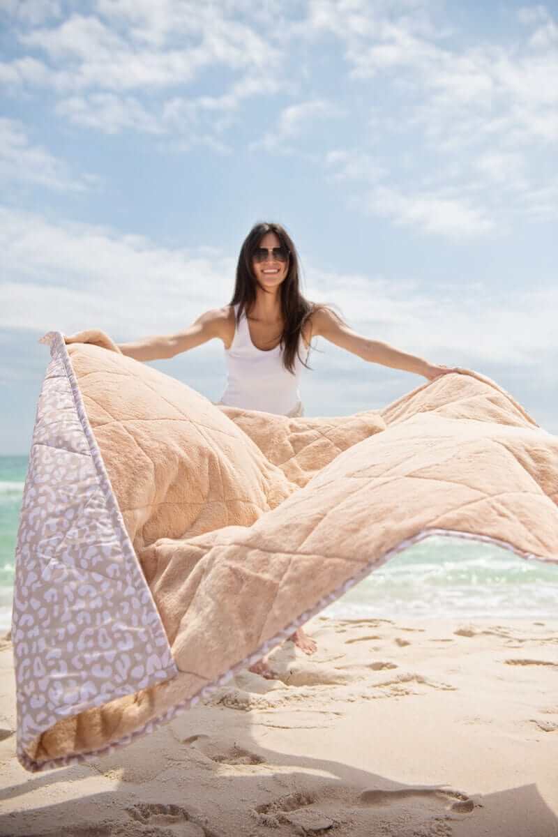 Everywhere Blanket - Tan Cheetah