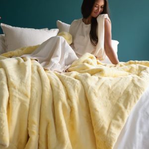 Lush Butter Yellow Blanket