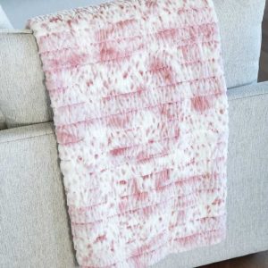 Sandra Plush Pink Blanket