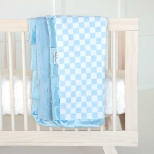 Checkered Blue Blanket
