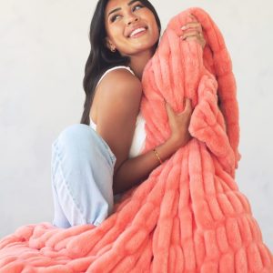 Hugs Sweet Peach Blanket