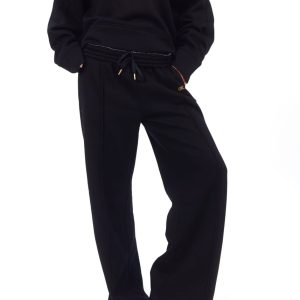 Women's Wide Leg Sweat Pant - Black