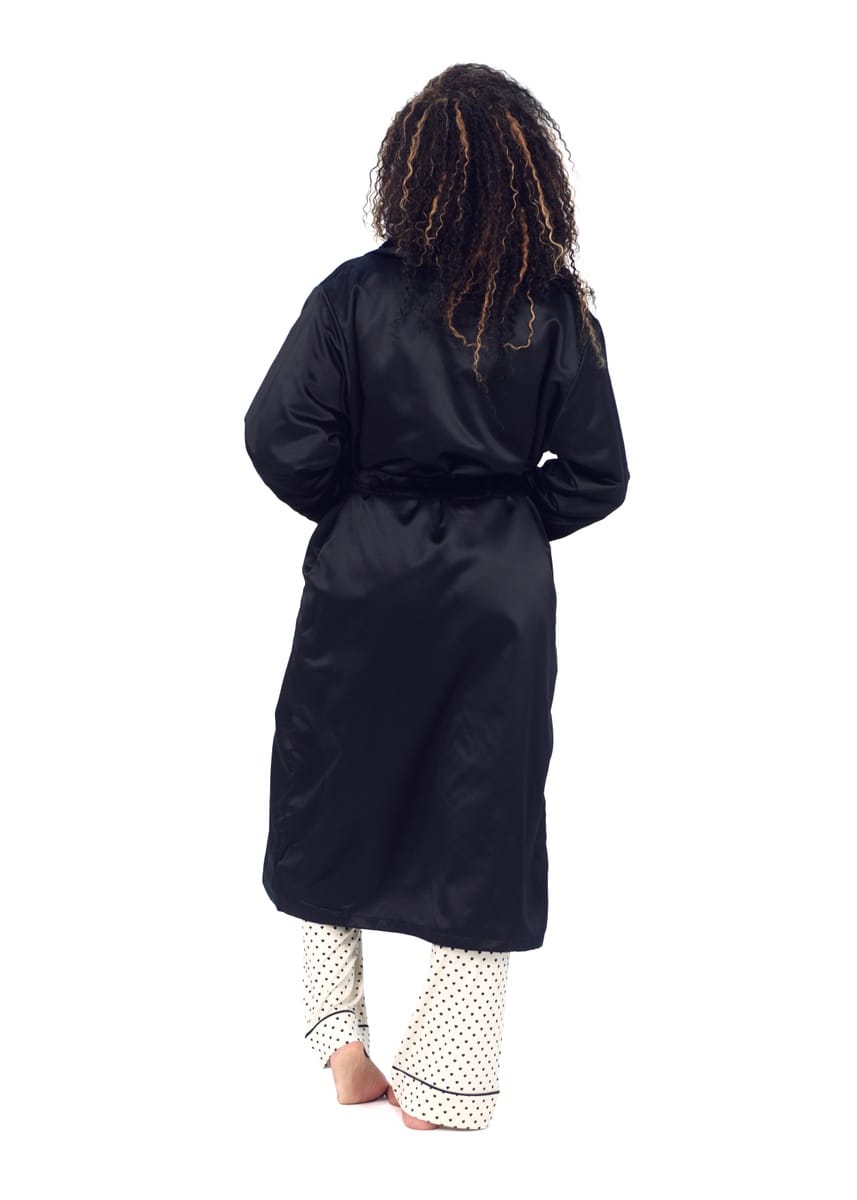 Satin Black Robe - Image 6