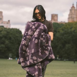 Lush Fall Oak Plum Blanket
