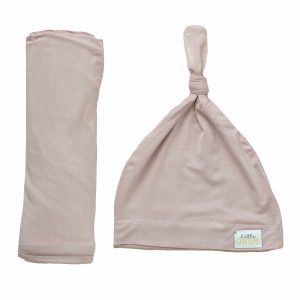 Swaddle and Hat - Blush