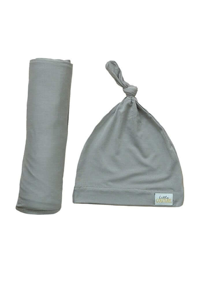 Swaddle and Hat - Tranquil Dove