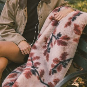 Lush Fall Oak Taupe Blanket