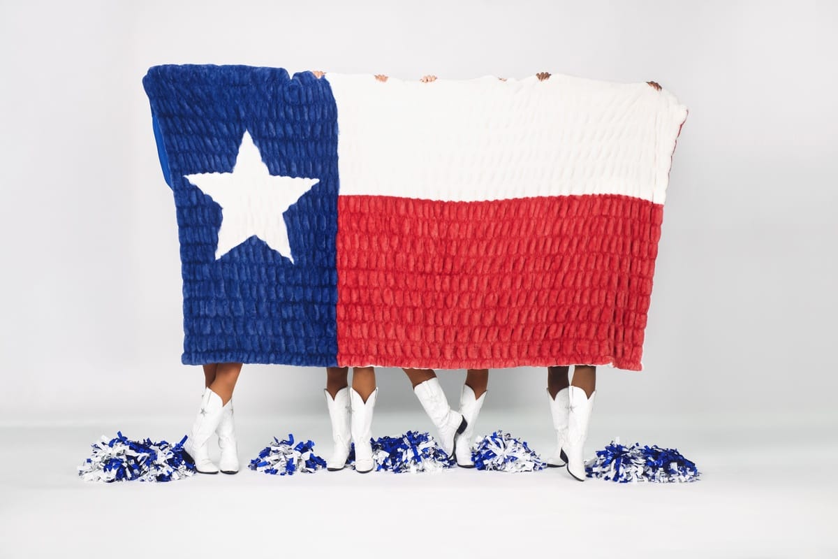 Hugs Texas Flag Blanket - Image 3