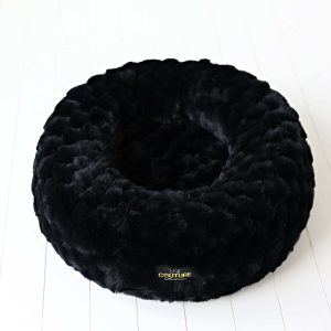 Black Crinkle Pet Bed COVER ONLY