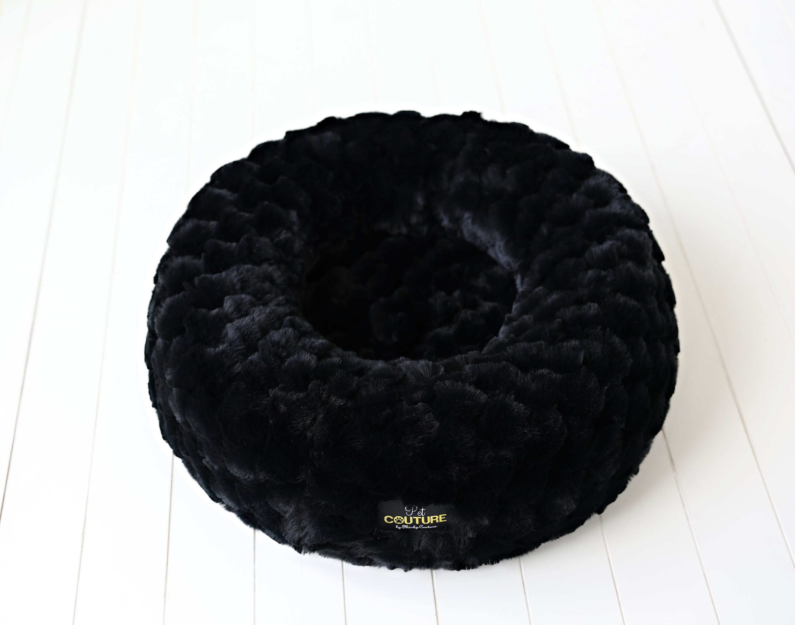Black Crinkle Pet Bed COVER ONLY