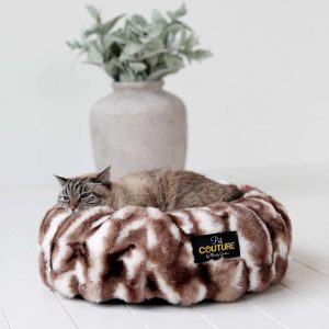 Cloudy Day Brown Pet Bed