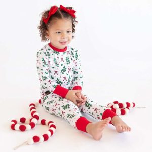 Snug-Fitting Unisex Toddler Matching Set - Holiday Bow