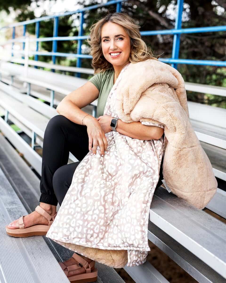 Everywhere Blanket - Tan Cheetah - Image 2