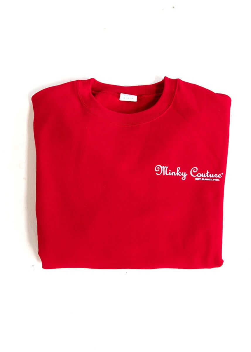 Minky Couture Sweatshirt - Hugs Red - Image 2